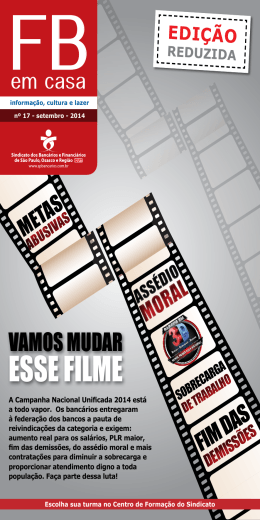 ESSE FILME - Sindicato dos Banc&aacute;rios e Financi&aacute;rios de S&atilde;o Paulo