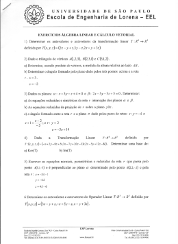 Lista de exercícios para P2