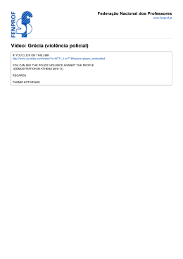 Vídeo: Grécia (violência policial)