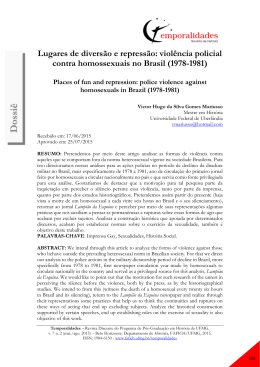 viol&ecirc;ncia policial contra homossexuais no Brasil (1978-1981)