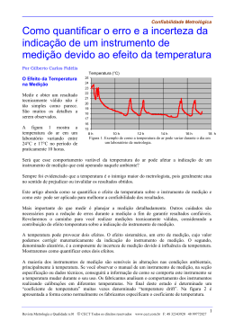 Como quantificar o erro e a incerteza da indica&ccedil;&atilde;o de um