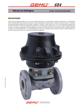 V&aacute;lvula de Diafragma - Gem&uuml; solu&ccedil;&otilde;es em v&aacute;lvulas de diafragma