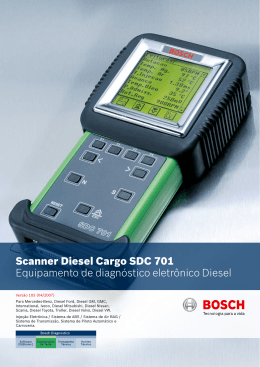 Scanner Diesel Cargo SDC 701 Equipamento de
