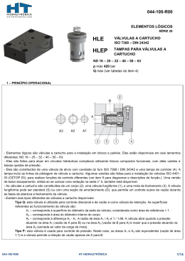 HLE HLEP - HT-Hidrautrônica Sistemas Hidráulicos LTDA