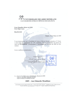 QQ UNIVERSIDADE EDUARDO MONDLANE FACULDADE DE