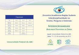 Encontro Acad&ecirc;mico-Regi&atilde;o Sudeste - PRPG