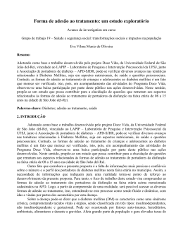 Forma de adesão ao tratamento: um estudo exploratório