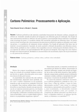 Carbono Polimérico: Processamento eAplicação.