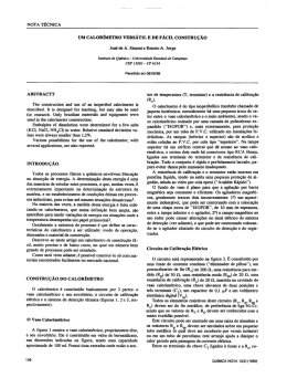 NOTA TÉCNICA UM OALORIMETRO vERsÁ`rIL E