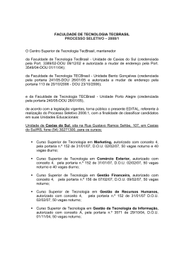 FACULDADE DE TECNOLOGIA TECBRASIL - Login : Ftec-Web