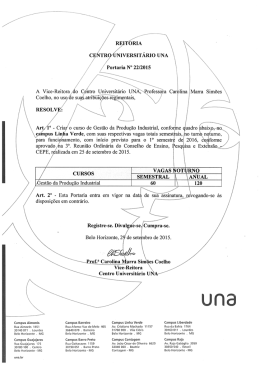 Portaria 22-2015-Criação do Curso de G Produção Industrial