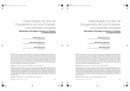 Determina&ccedil;&atilde;o do Grau de Enxugamento de uma Empresa