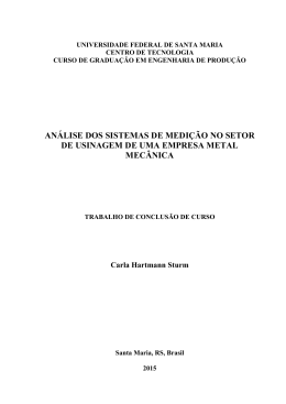 AN&Aacute;LISE DOS SISTEMAS DE MEDI&Ccedil;&Atilde;O NO SETOR DE