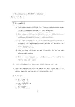 1. lista de exercıcios - MTM 5861 - B