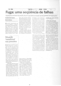 Fuga: uma seq&uuml;&ecirc;ncia de falhas`