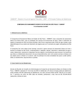 2007 - Deb&ecirc;ntures