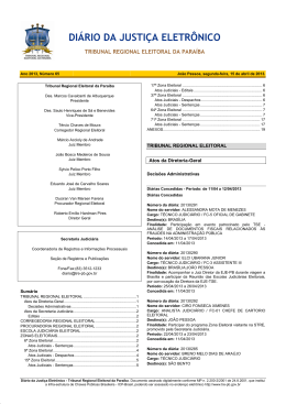 di&aacute;rio da justi&ccedil;a eletr&ocirc;nico