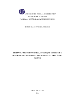 UNIVERSIDADE FEDERAL DE UBERL&Acirc;NDIA INSTITUTO