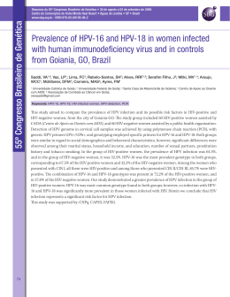 Prevalence of HPV-16 and HPV-18 in women infected with human