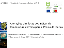 presentation - CliM@UA - Universidade de Aveiro