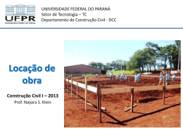 10_Locação de obra - DCC - Universidade Federal do Paraná