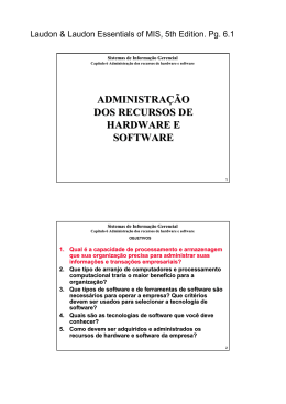 C06 Adm recursos HW e SW