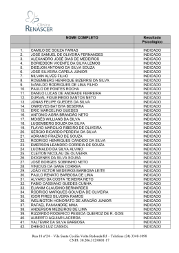 Rua 18 n&ordm;24 &ndash; Vila Santa Cec&iacute;lia Volta Redonda/RJ &ndash; Telefone (24