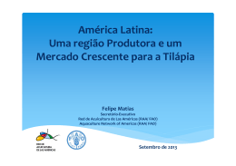 América Latina: Uma região Produtora e um Mercado