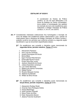 EDITAL COORD - NPJ
