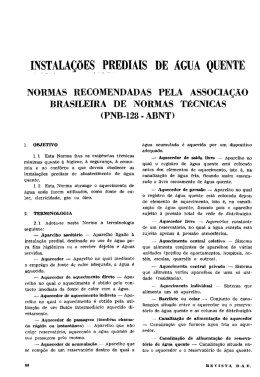 INSTALA&Ccedil;&Otilde;ES easmAls DE &Aacute;GUA QUENTE