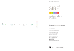 Abstracts DEF - Faculdade de Ci&ecirc;ncias Sociais e Humanas