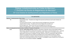 “Diálogo Jurisdicional entre as Cortes do Mercosul