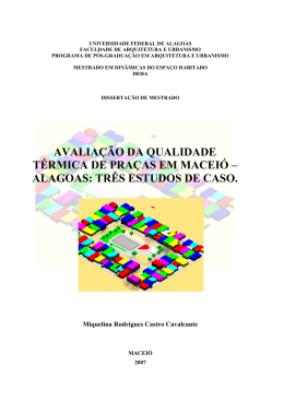 alagoas: tr&ecirc;s estudos de caso. - Universidade Federal de Alagoas