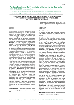 Revista Brasileira de Prescri&ccedil;&atilde;o e Fisiologia do Exerc&iacute;cio