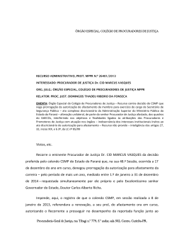 voto do relator - Ministério Público do Paraná