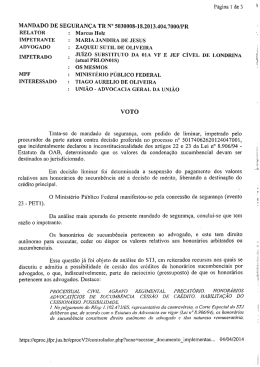 IMPETRANTE MARIA JANDIRA DE JESUS ADVOGADO zAQ`UEU