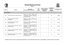 PREFEITURA MUNICIPAL DE LEOPOLDINA CONCURSO