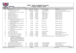 HUOP - Saldo de Registro de pre&ccedil;o