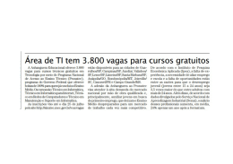 &Aacute;rea de TI tem 3.800 vagas para