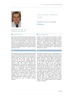 Visual Therapy in Refractive Surgery