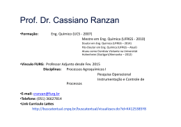 Cassiano Ranza - Pró-Reitoria de Pesquisa e Pós