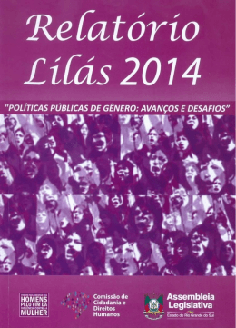 Clique aqui para fazer do Relatório Lilás 2014