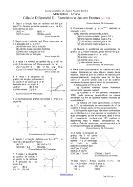 Cálculo Diferencial 1996-1999