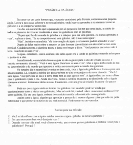 "PAR&Aacute;BOLA DA &Aacute;GUIA" Era uma vez um certo homem que