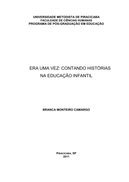 Disserta&ccedil;&atilde;o - Era Uma Vez: Contando Hist&oacute;rias na