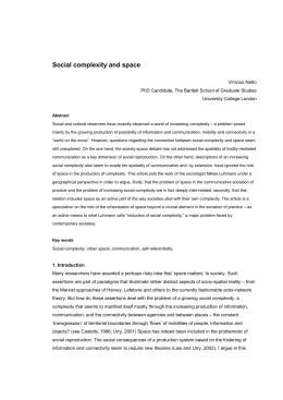 Social complexity and space