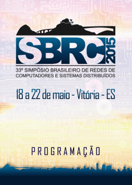 PDF - XXXIII Simpósio Brasileiro de Redes de Computadores e