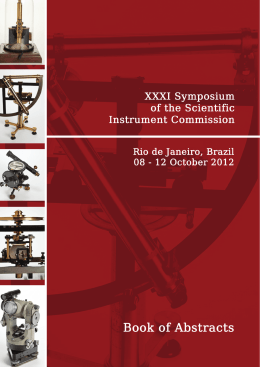Abstracts - Museu de Astronomia e Ci&ecirc;ncias Afins