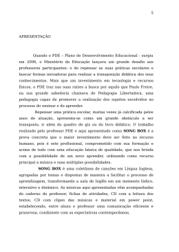 APRESENTA&Ccedil;&Atilde;O Quando o PDE &ndash; Plano de Desenvolvimento