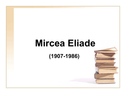 Mircea Eliade - Centro de Língua Portuguesa de Bucareste